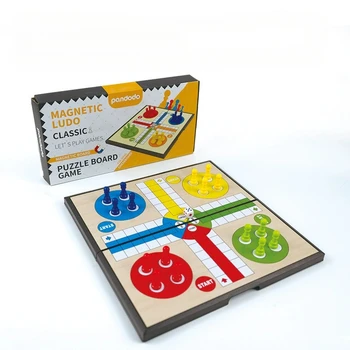 Gioco da Tavolo Luduo, con Pezzi Magnetici e Dadi | Gioco da Tavolo Strategico Classico