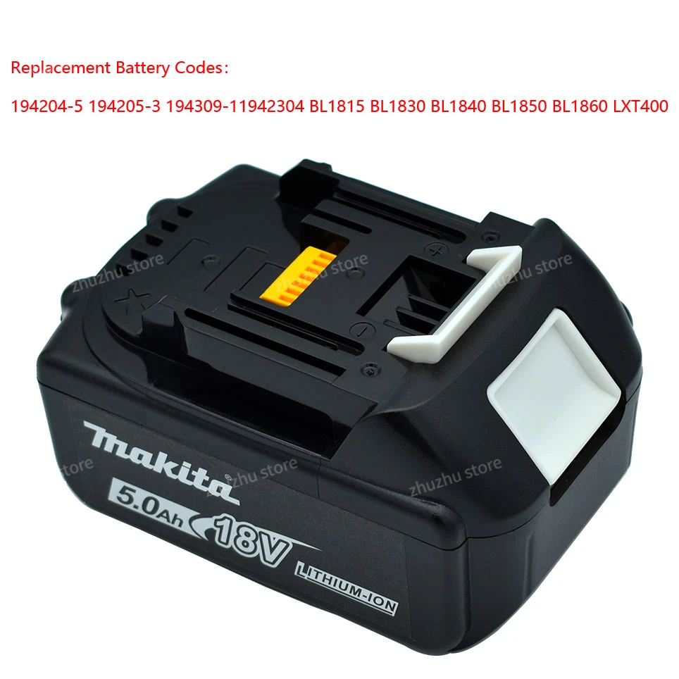 Power Tool Battery Rechargeable Battery Battery Replacement 18V 5.0Ah 6.0Ah Makita Original With LED lithium ion replacement LXT BL1860B BL1850 Makita rechargeable power tool battery 5000