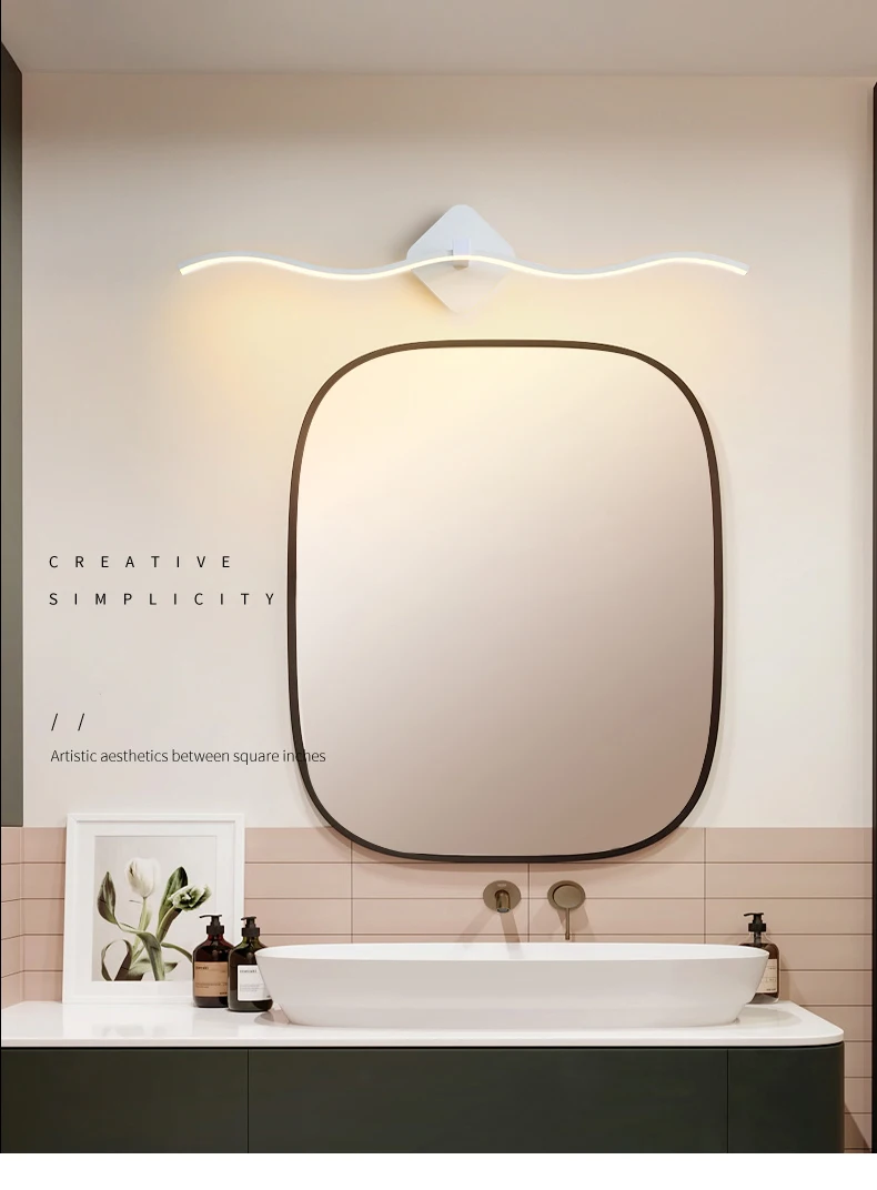 Description Picture 2 of itemMinimalist Led Bathroom Wall Lamp Vanity Light 60CM 80CM 100CM Indoor lighting Home Decor Wall Sconces cabinet of mirror Fixture