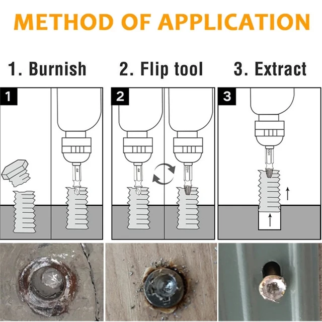 Damaged Screw Extractor Set HSS Drill Bit Stripped Broken Remover Small  Easily Quickly Take Out Kit Easy Demolition Power Tools - AliExpress