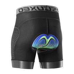 Men's 5D Gel Padded Quick - Dry Cycling Underwear Shorts - XXL (Black )