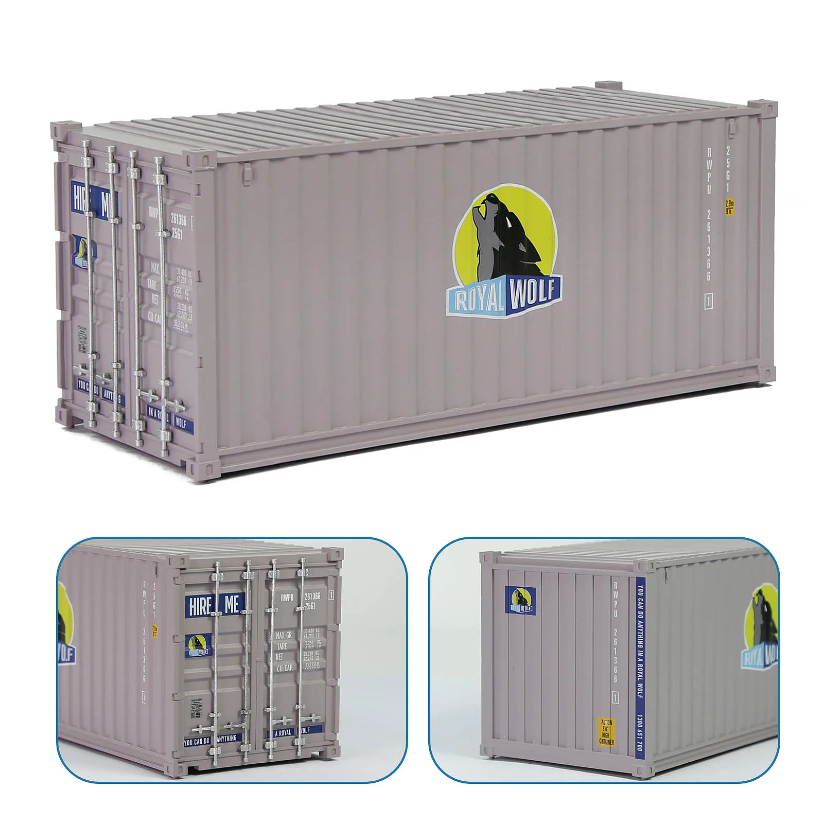 Evemodel o Maßstab 20ft Versand behälter 20 'Cargo Box c4320 für Logistik Express Unternehmen – Detail 10