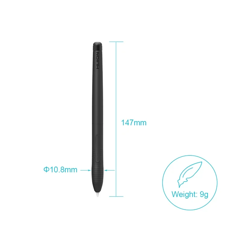 For Huion PW201 for Graphic Tablet H430P Battery-free Drawing Pen with Two Shortcut Keys For Painting Stylus - Image 2