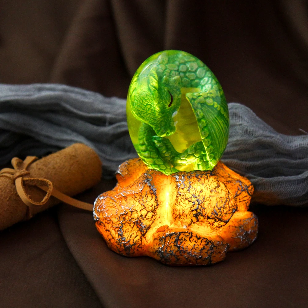 

Resin Embryo Egg Gift Lava Dragon Egg Ornamental Collection Souvenir Transparent Dragon Egg Lava Dinosaur Home Accessories