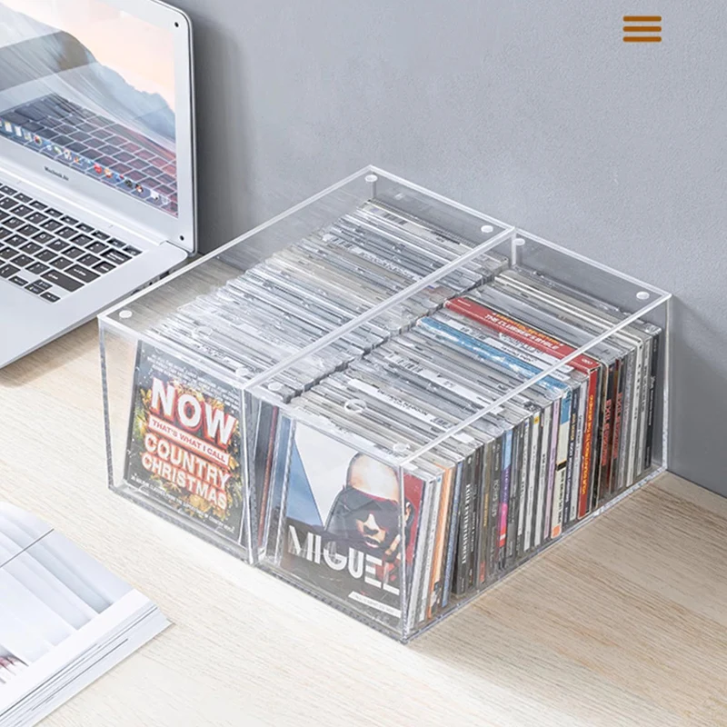 Disc Cd Organizer Rack Display Retro Capacity Rotatable Luxury Organizer CD Rack Portable Organizador De Cds Cute Furnitures