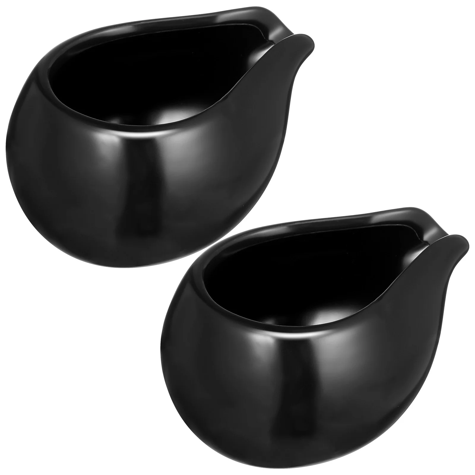 

2 Pcs Steak Sauce Bucket Storage Containers Small Coffee Cups Dishes Household Milk Breakfast Ceramics Jugs Pitchers