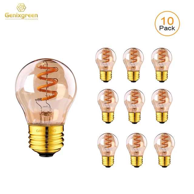 C02 - LED light bulb G45 gold spiral filament