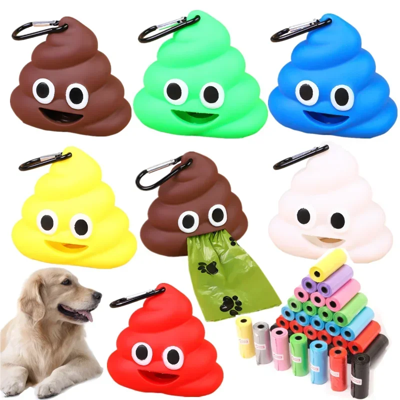 Funny Pet Poop Bag Shit-shaped Dog Cat Waste Bags Portable Dog