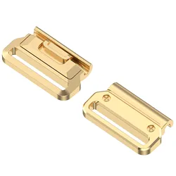 Universal Metal Watch Adapter for Garmin Connectors - Watchband Accessories, Compatible with Multiple Sizes (20mm, 22mm, 26mm) (Gold)