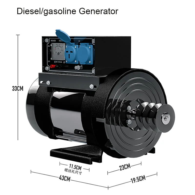 Gruppo Elettrogeno Diesel 220V Generatore A Benzina Domestico Monofase Tutto Motore In Rame Generatore Diesel 10Kw
