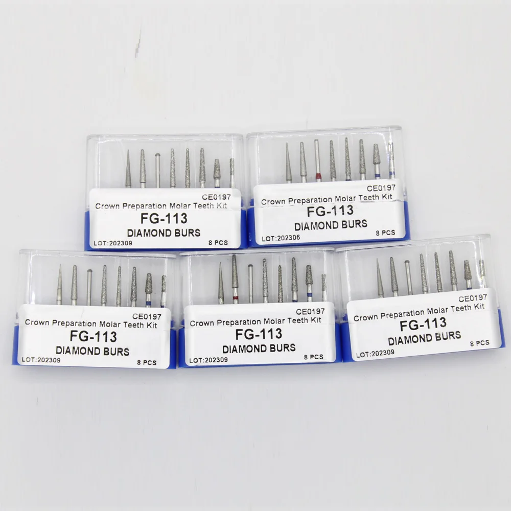 Рисунок 6 - 5 коробок, Стоматологические алмазные сверла AG