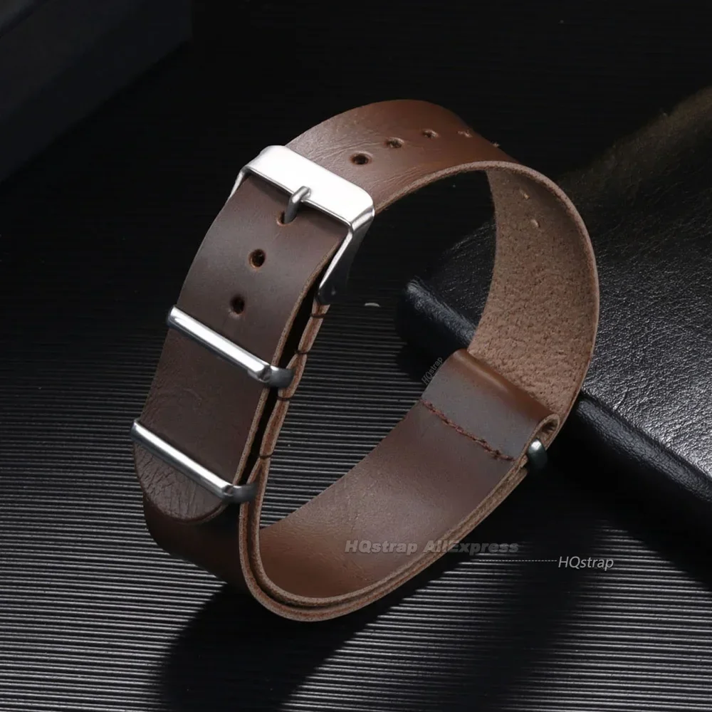 Vintage-Style High Quality PU Leather Watch Strap - Universal Wrist Band