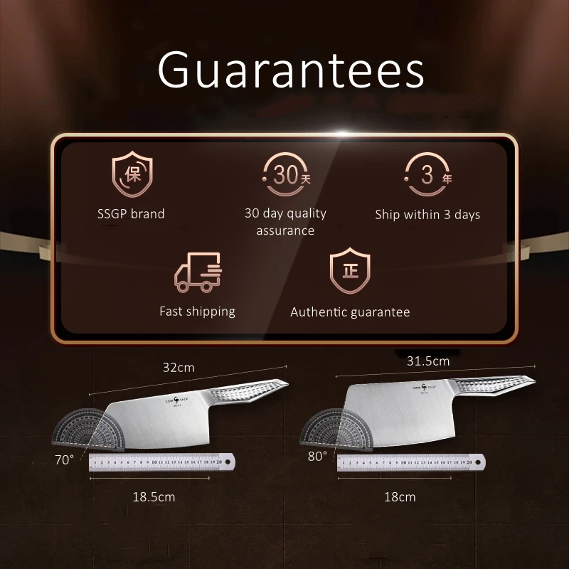 LFGB Certificate Germany 40Cr13 Steel Ultra Sharp Blade Terra Cotta Warriors Imitate Handle Kitchen Knife Slicer and Chopper Set