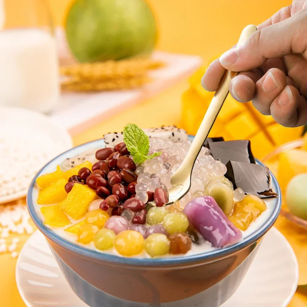 10/1PCS Stainless Steel Cat Claw Spoon Ice Cream Coffee Tea Gold Silver Stirring Spoon Dessert Dinner Tableware Kitchen Tools