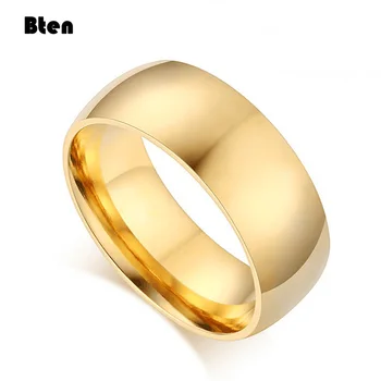 Bten Tungsten Ring For Women Men 4mm/6mm/8mm Original Color Classic Wedding Jewelry Smooth Polishing 1