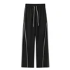 Clean Fit Sweatpants for Men Trendy Side Piping Spliced Straight Leg Pants All-matching Casual Jogging Outdoor Trouser 5