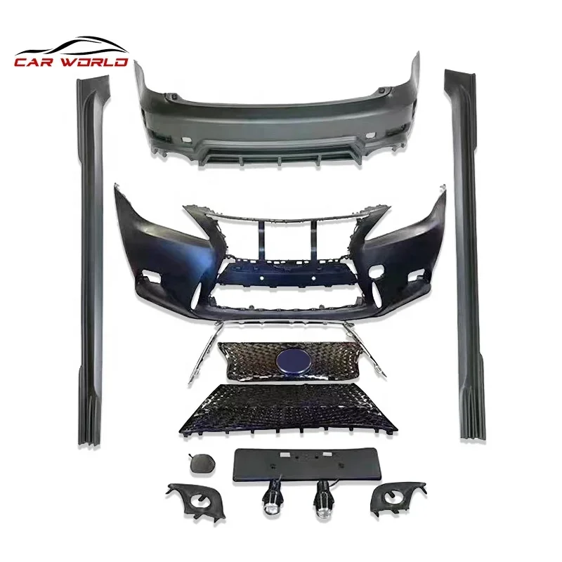 Car Bumper For 2006-2012 is250 Old Change New For  IS250 IS300 Front Bumper Rear Bumper Side skirts material custom