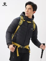 Kelme Outdoor Lightweight Down Jacket Men's Winter New Hooded Warm Pork Rib Windproof Mountaineering Jacket 2