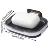 Bathroom Soap Holder Wall Mount Wall Mounted Draining Soap Saver For Bathroom Tile Soap Dish Soap Self-Adhesive Bathroom 6
