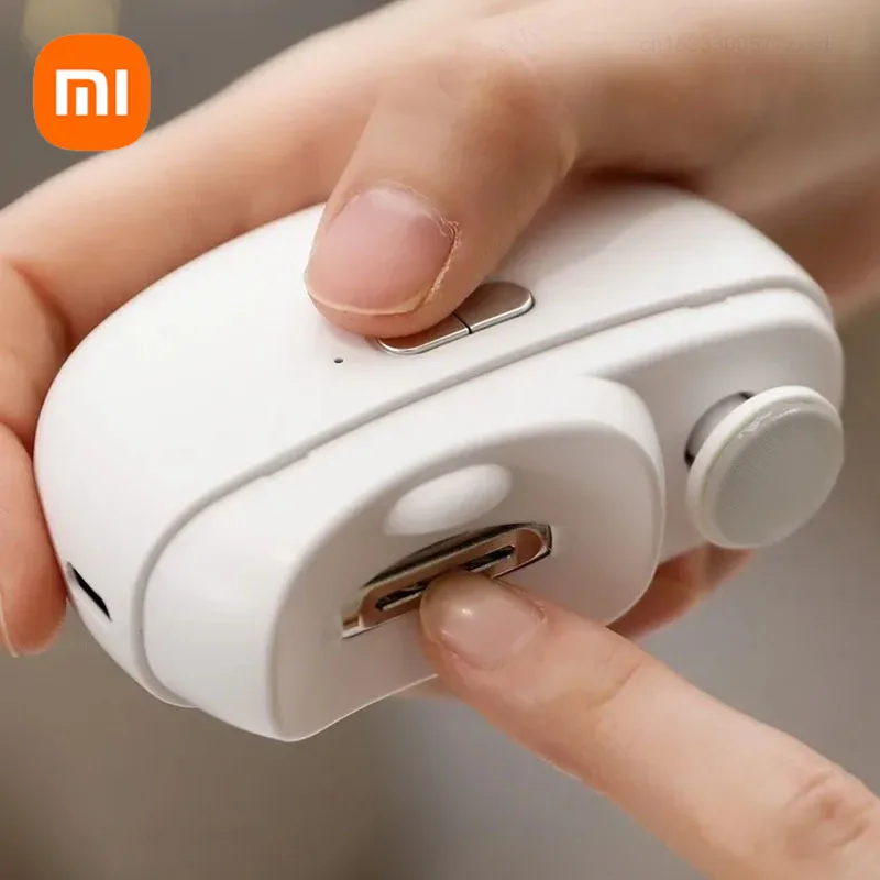 Xiaomi Electric Nail Clippers Automatic Edge Trimming Polishing Safety Fast Illuminatable Mini Portable Adult Baby Trimmer Nail