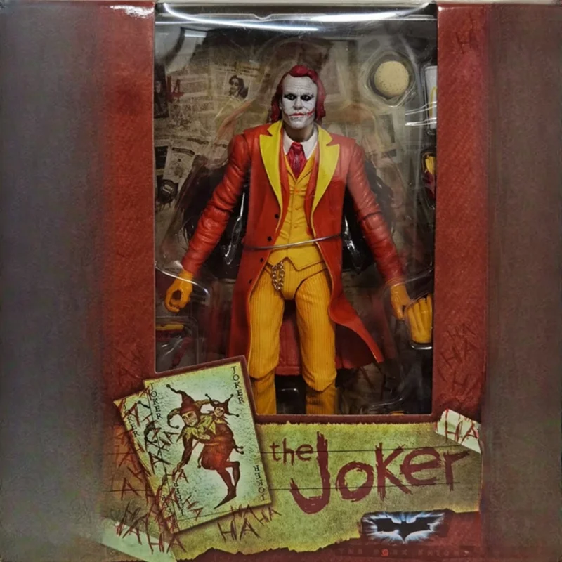 Anime Superhero Cartoon Neca Joker Harley Quinn Action Figure 1989 Batman Superman Figura Bruce Wayne Movie Tv Mask Model Toys