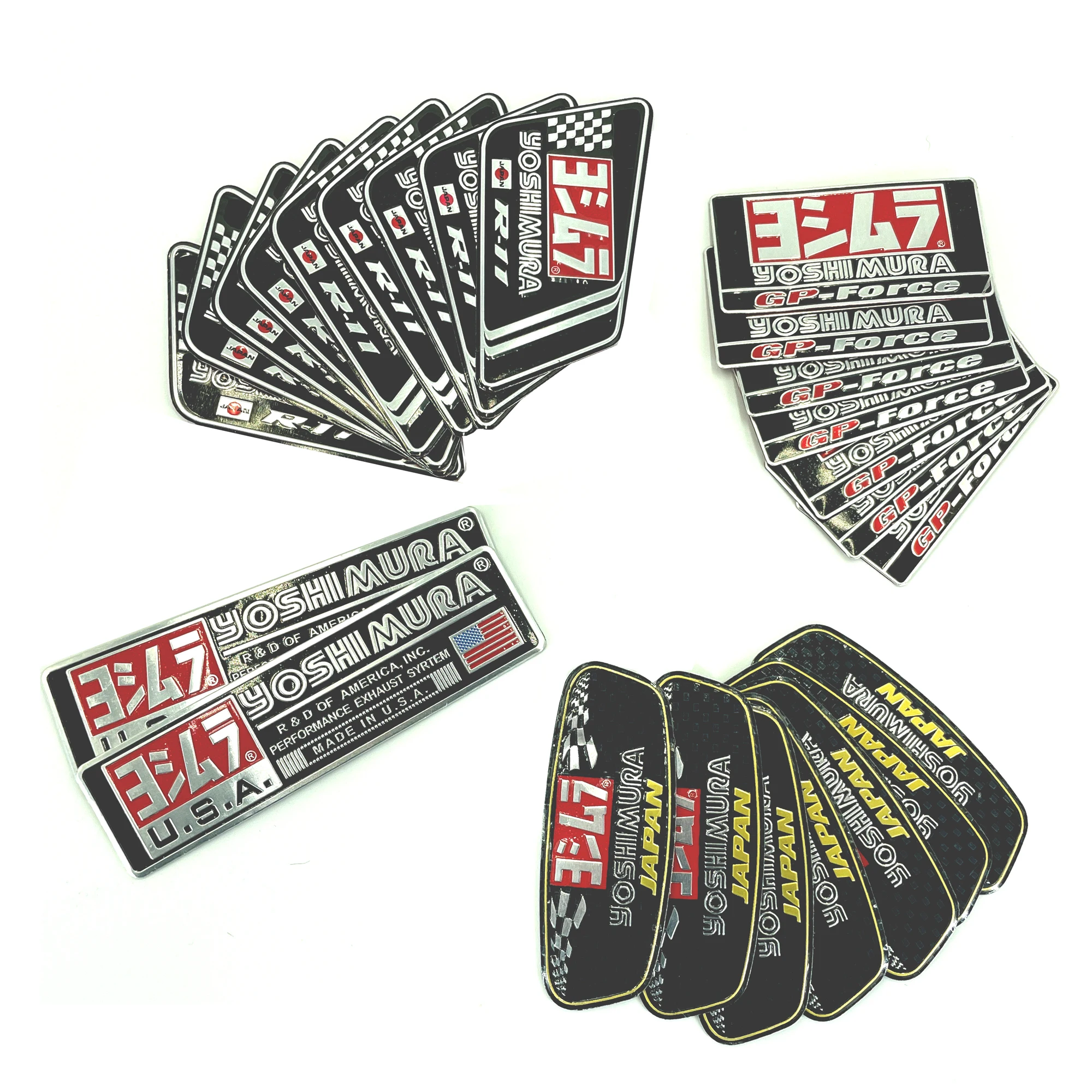 YOSHIMURA JAPAN R11 3D HEATPROOF EXHAUST BADGE STICKER GRAPHIC DECAL