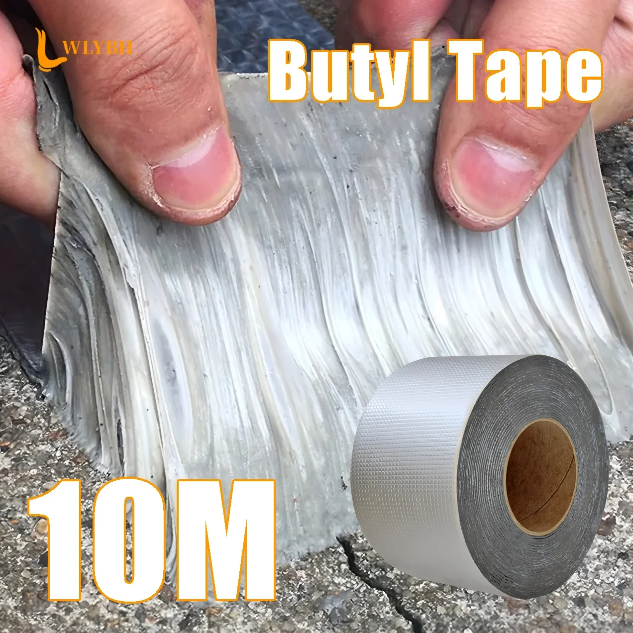 Heavy-Duty Butyl Sealant Tape Aluminum Foil Backed, Waterproof&UV Resistant Repair Tape for Roofing,Metal Wall, Cold Weld Effect