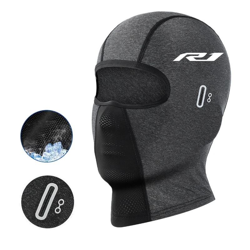 야마하 YZF R3/R25/R6/R1 2013-2019용 여름용 냉방 및 자외선 차단 발라클라바 ? 패스 마운틴 라이딩용 오토바이 모자
