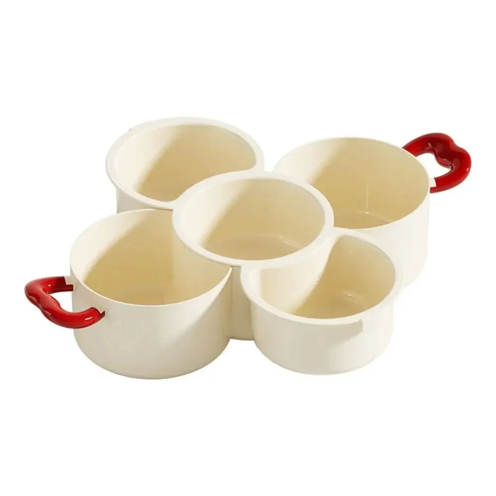 Thickened 2 in 1 Dried Fruit Plate Creative Double-layered Fruit Washing Basin Multi-function Portable Fruit Drain Basket Picnic