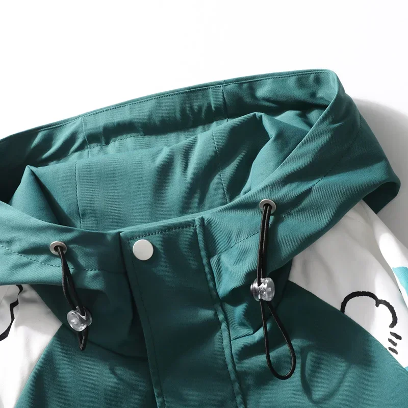 Hot Sale Men's Patchwork Hooded Jacket Oversize Windbreakers Thin Brand Boys' Clothing New Male Autumn Outdoor Clothing 4XL