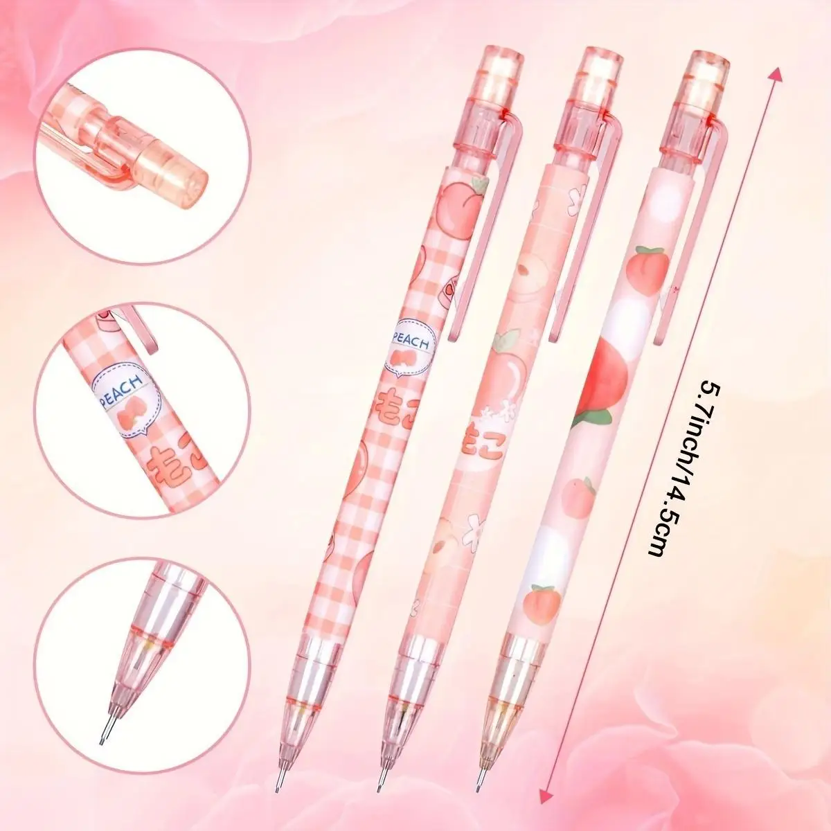 Set di 4 matite automatiche colorate da 0,5 mm e 1 portaminuta - immagine 2
