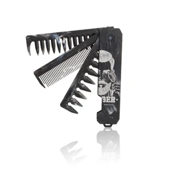 Enhanced 2 - in - 1 Pocket Folding Comb - Wide Tooth (3 Teeth C)