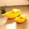 Soft Cozy Pet Bed Banana Shaped Pet Bed Cozy Banana-shaped Pet Nest Exquisitely Crafted Sleeping for Cats Dogs Warm for Furry 1