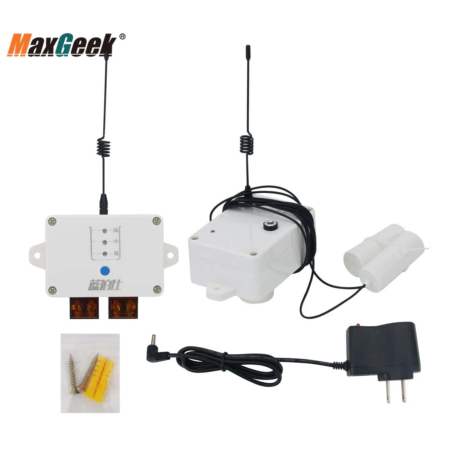 Maxgeek A12/C12/D12 전원 어댑터 무선 수위 컨트롤러 가정용 급수탑 탱크용 자동 물 펌핑