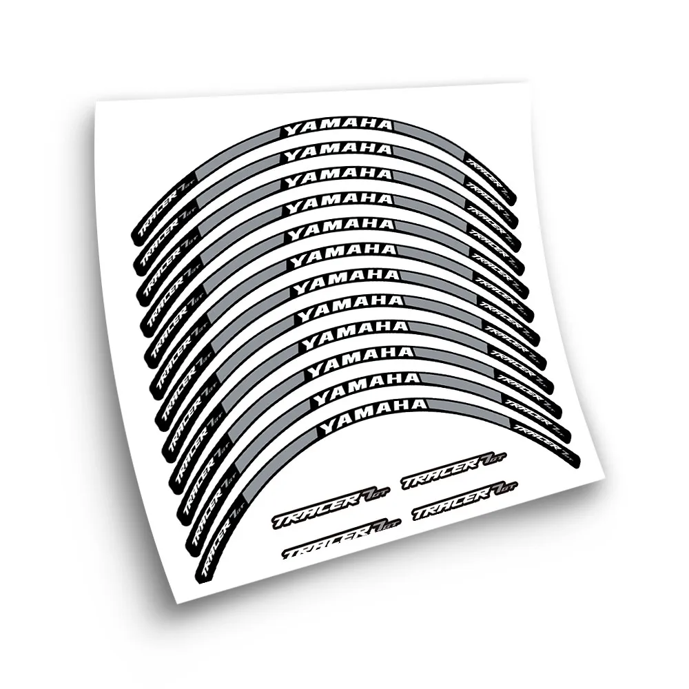 Kit Adesivo Compatibile Con Cerchione Moto Yamaha Tracer 7 Gt