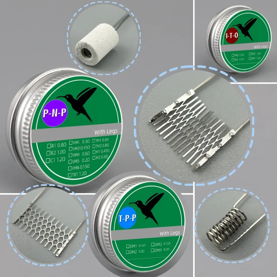 SpiralBVC/Mesh/Ceramic Resistances Sheet With Pure Nickel Legs TW/X VM1/3/4/5/6  DM1/2 I-TO M 1/2/3/4