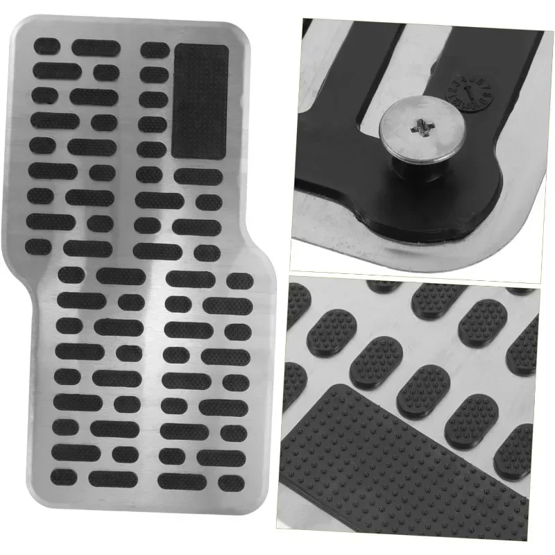 스테인레스 스틸 내마모성 페달 보드, 두꺼운 페달 보드, 자동차 페달 익스텐더, 택시 금속 수리 보호 발 매트