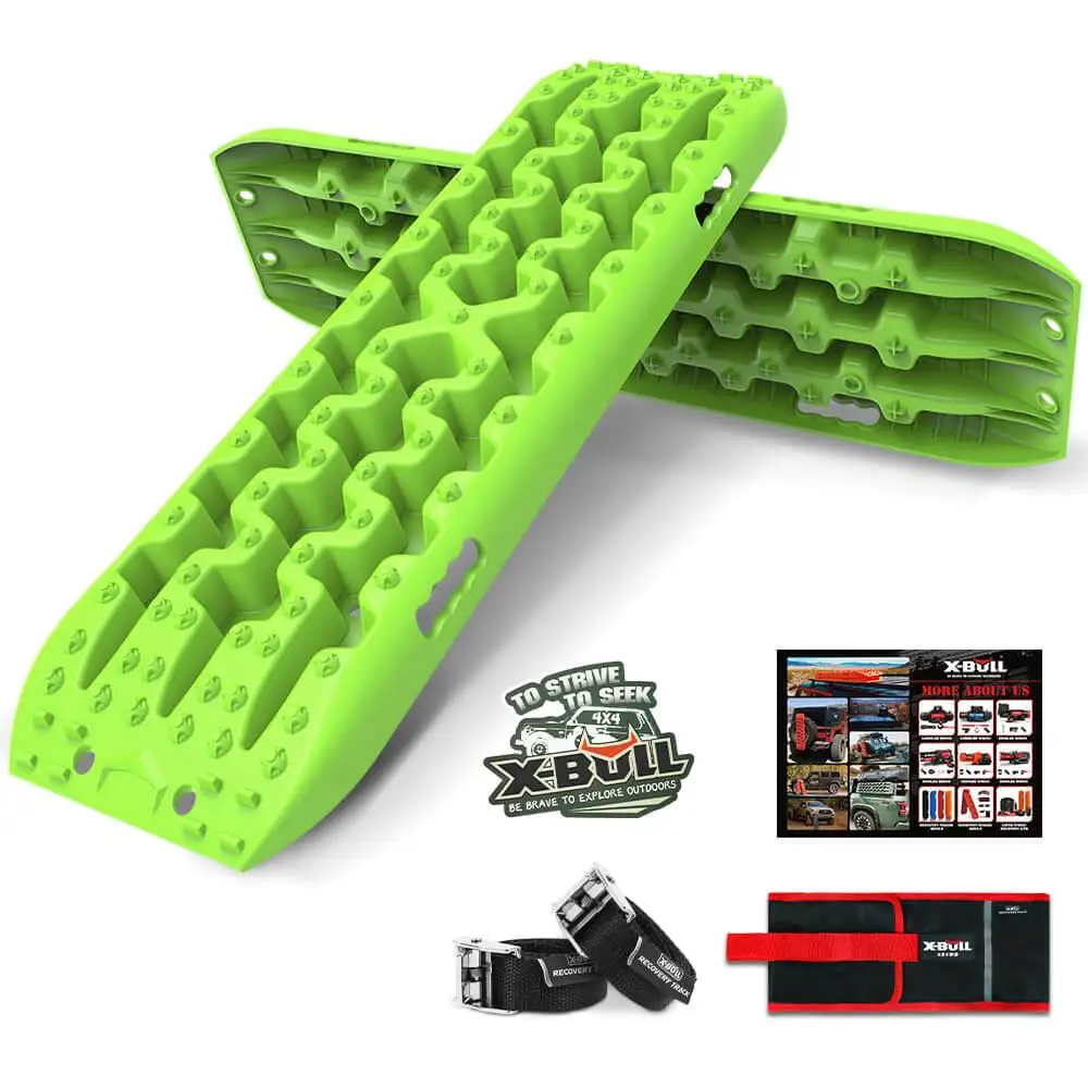 X-BULL Recovery tracks kit Boards Sand Mud Trucks 6pcs strap mounting for X4 Sand Snow Car green GEN3.0
