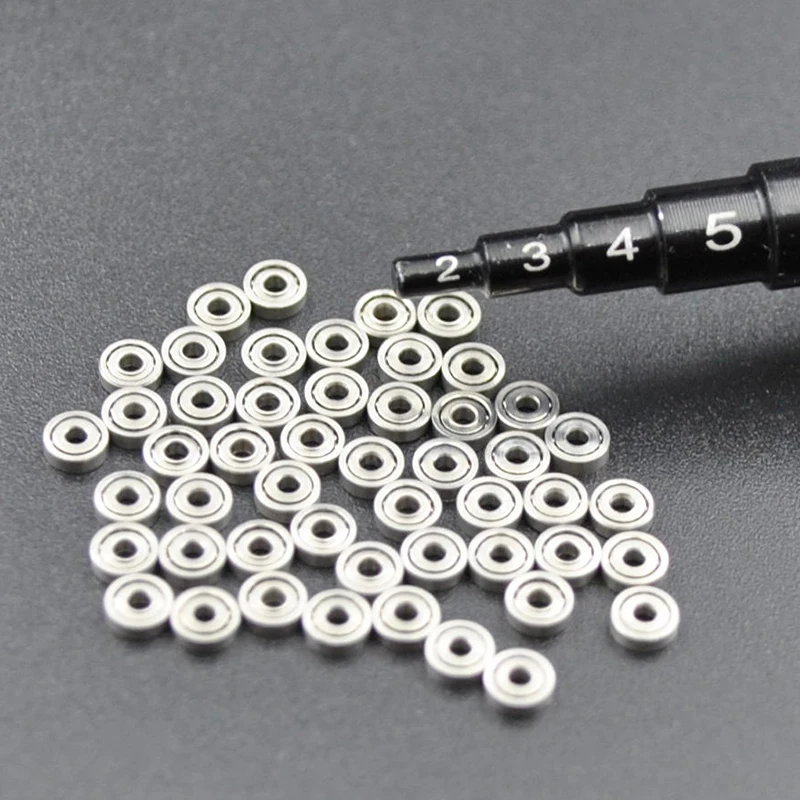10/100pcs 1x3x1 mm 681 ZZ Mini Bearings Kit 1 mm Bore Parts Accessories 1 3 Toy Bearing