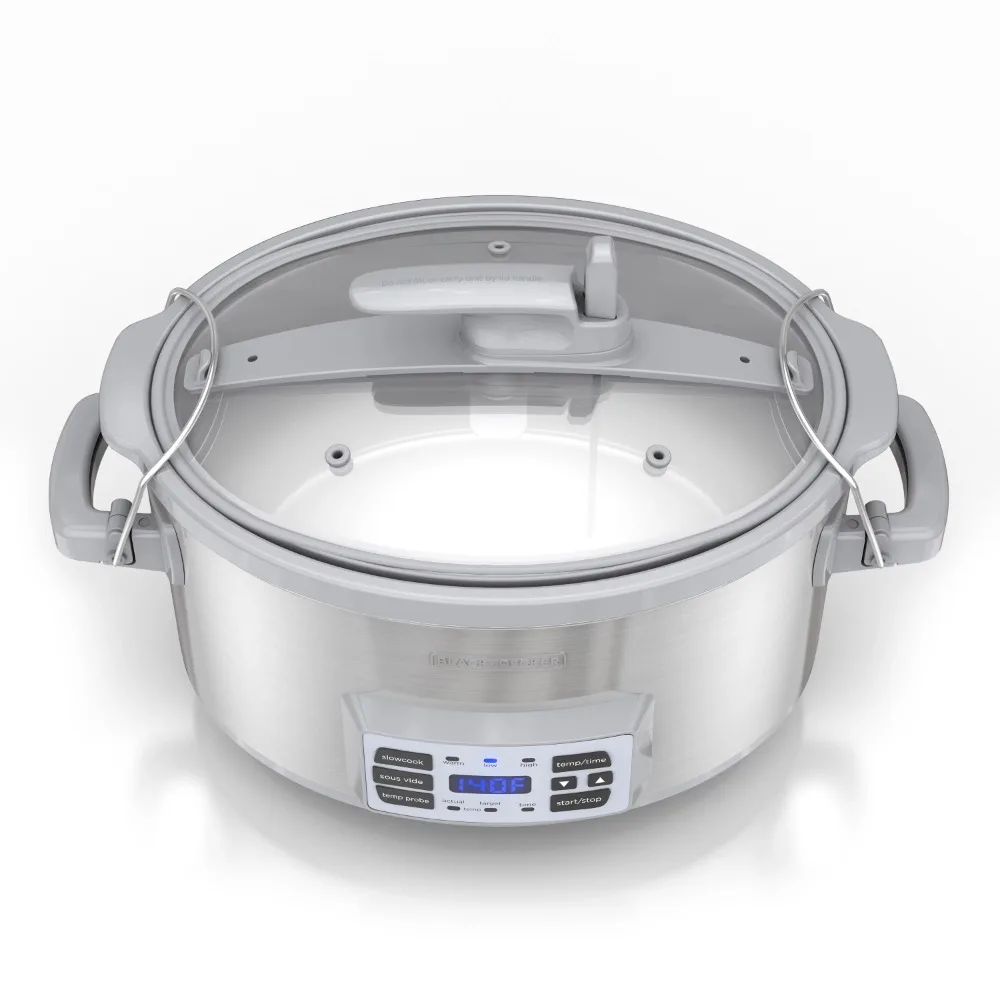 BLACK+DECKER SCD7007SSD Digital Slow Cooker with Temperature Probe