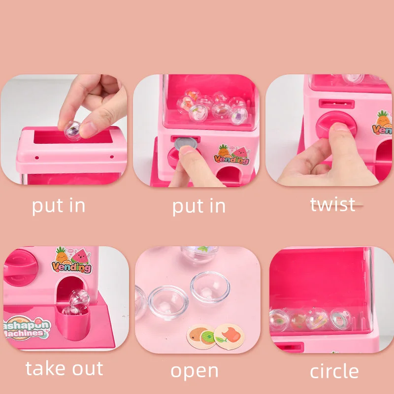 gashapon machine play house candy game machine learning machine candy learning play house learning education girl gift gashapon 4