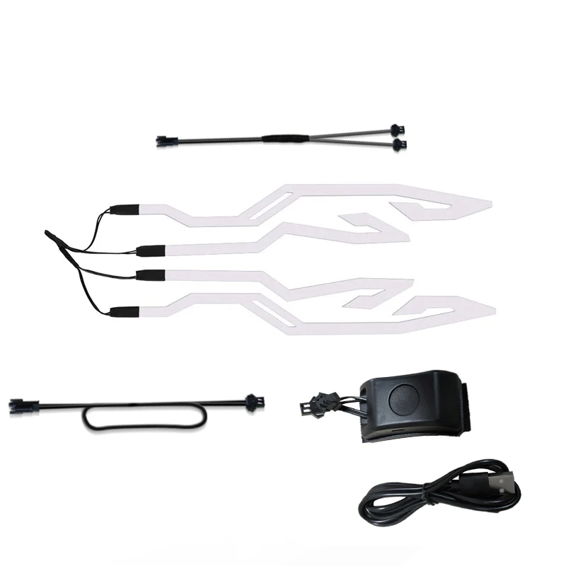 

Мотоциклетный шлем 4 в 1, лампа для езды в ночное время, с мигающей полоской, с USB зарядным устройством