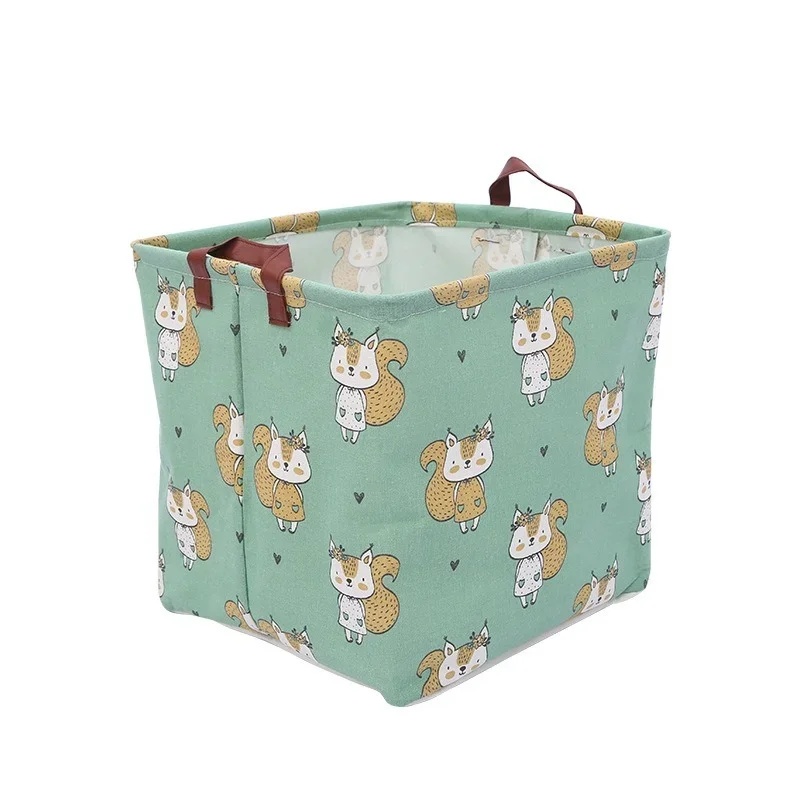 Cube Folding Fabric Storage Basket Closet Organizador Clothes Storage Boxes Home Office Shelf Organizers for Kids Toys Organizer 5