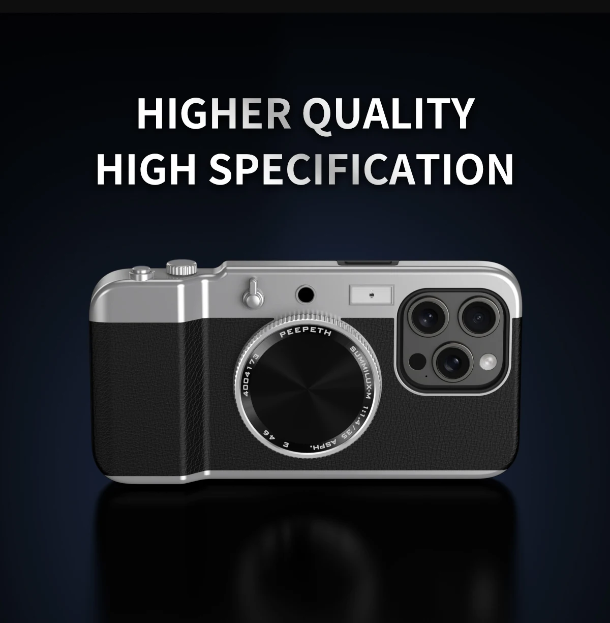 funda de telefono con cámara para iPhone Bluetooth multifuncional magnética Retro para iPhone 16 15 14 13 12 11 Pro Max cubierta a prueba de golpes con espejo cosmético » funda de telefono con cámara para iPhone