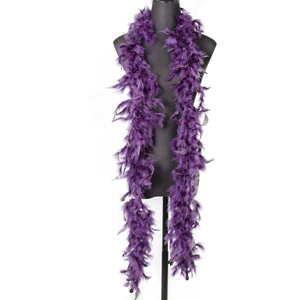 Bordure En Plume Marabou Violet – 1 Mètre – Déco Costume, Accessoire Fête, Déguisement – Qualité Haute Définition