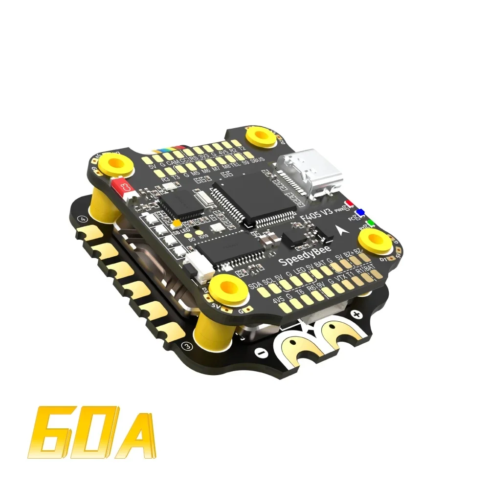 Speedybee F405 V3 Bls 60a 30X30 Fc & Esc Stack F405 Flight Controller Blhelis 60a 4in1 Esc Voor Fpv Freestyle Drones Diy Onderdelen