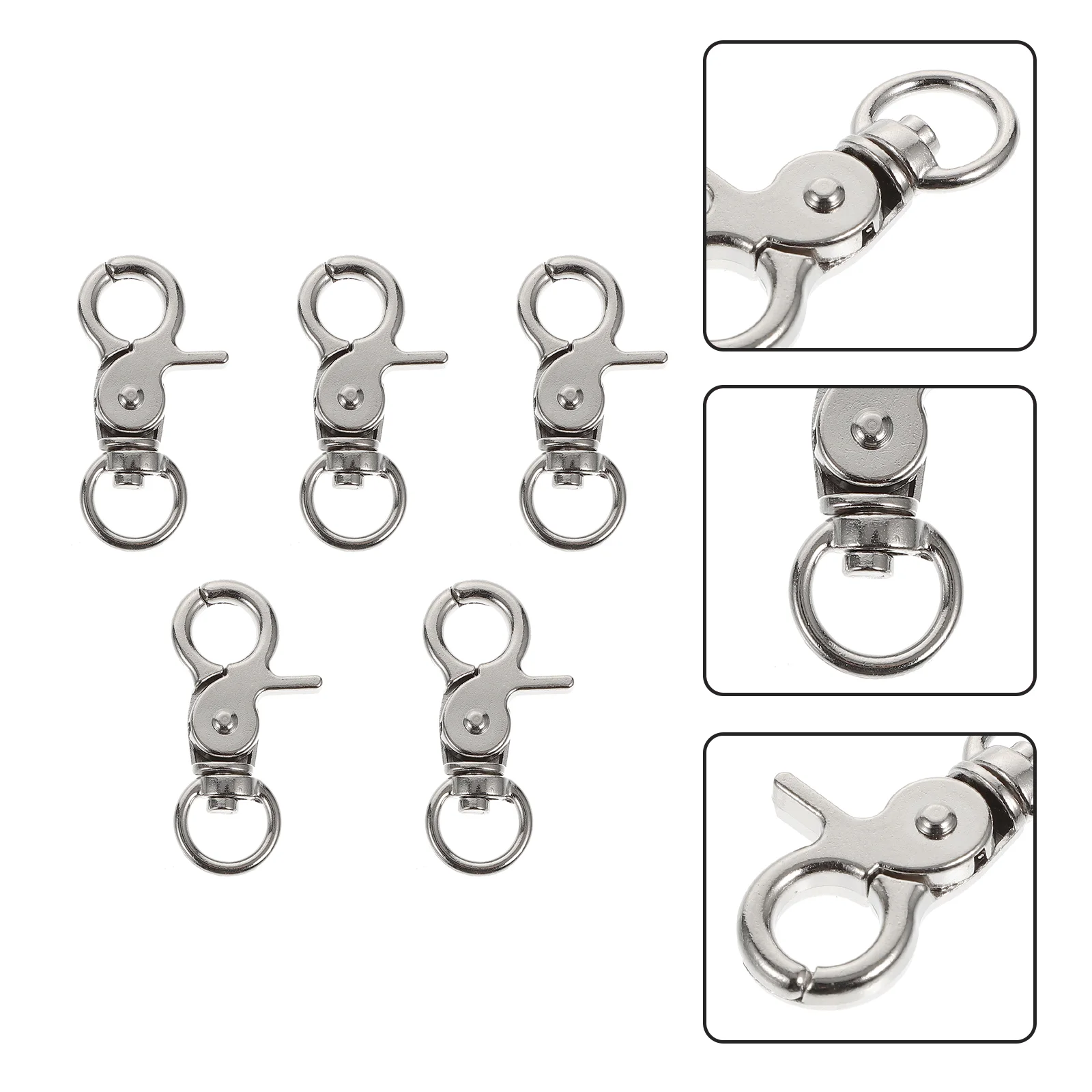 Pet Bird Cage Lock Bird Anti-Escape accessory Sturdy Pet Cage Metal Door Lock 5Pcs