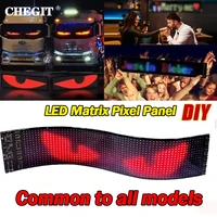 Truck Eyes RGB LED Matrix Pixel Panel Car Sign Animation DIY Programmable Bluetooth App Control LED Panel Flexible Display Light 1