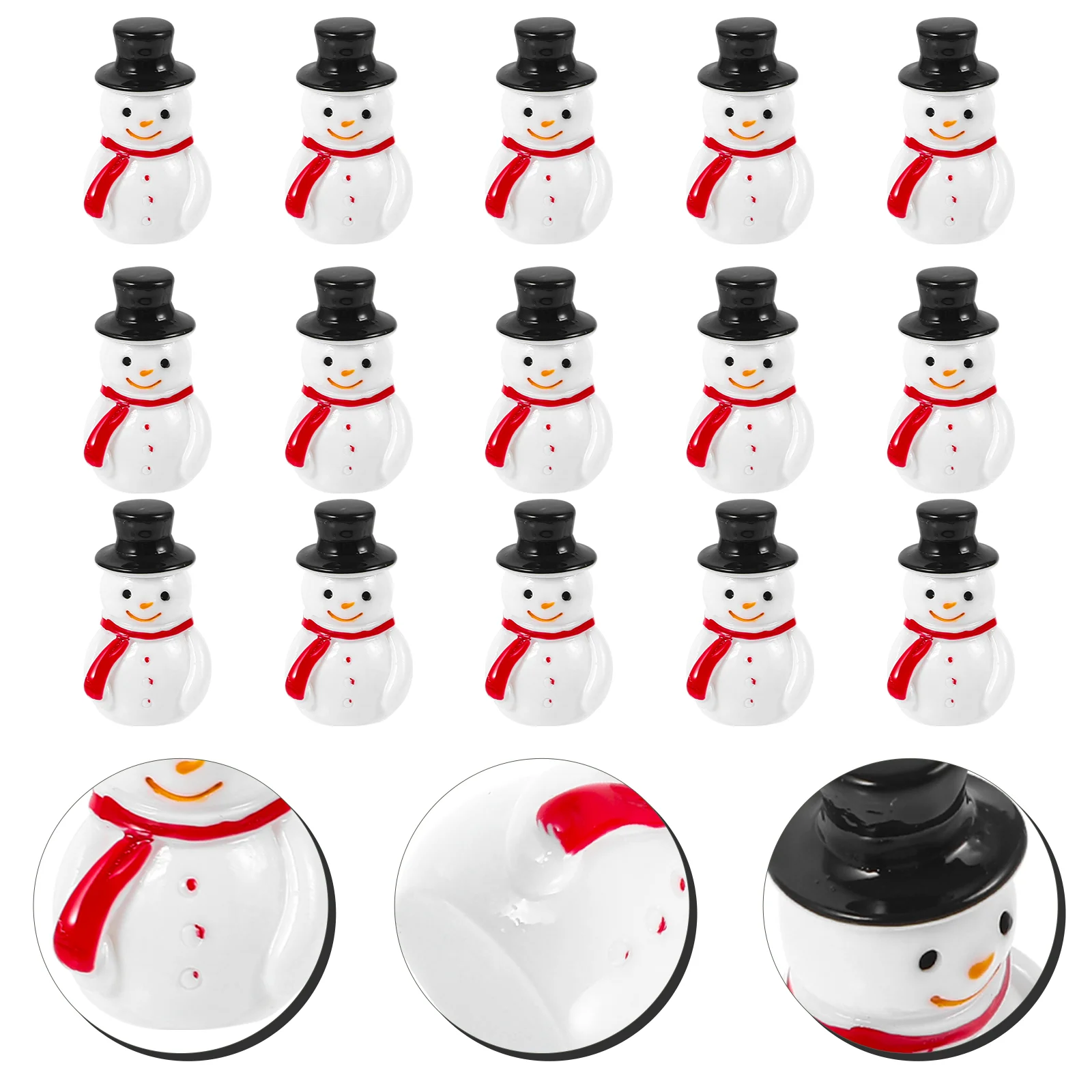 

Christmas Miniature Snowman Resin Snowman Ornaments DIY Snowman Craft Mini Christmas Santa Snowman Miniature Figurine
