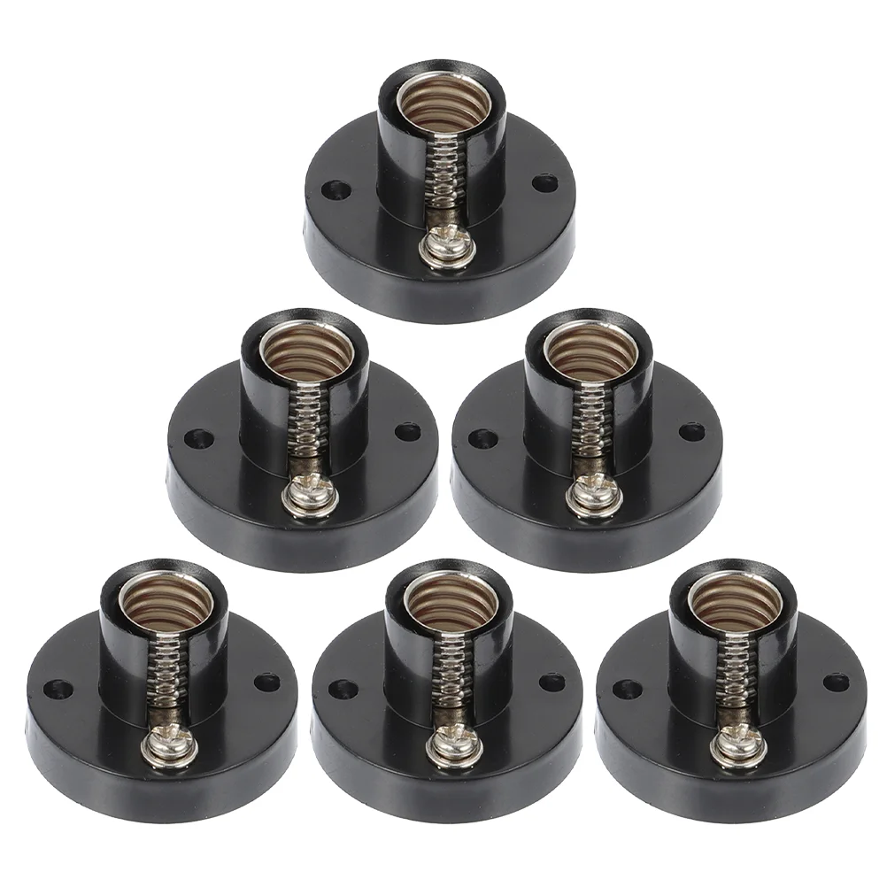 

6 Pcs Lamp Holder Fixture Lamps Base for Circuit Bulbs Lightbulbs Screw Adapter Home Experiment E10 Household LED